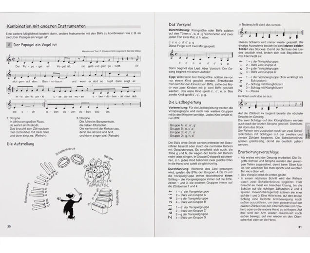 Moderner Musikunterricht mit Boomwhackers - Beispielseiten 30 und 31