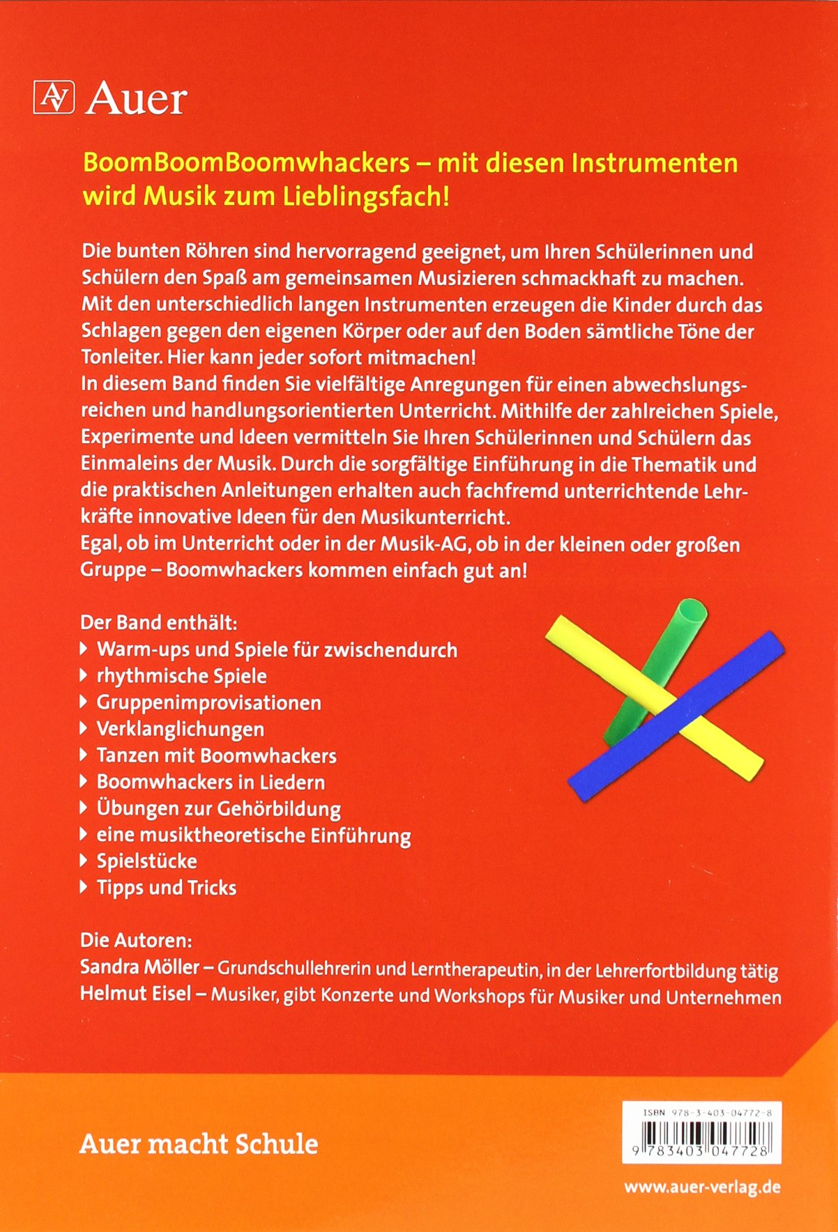 Moderner Musikunterricht mit Boomwhackers - Backcover