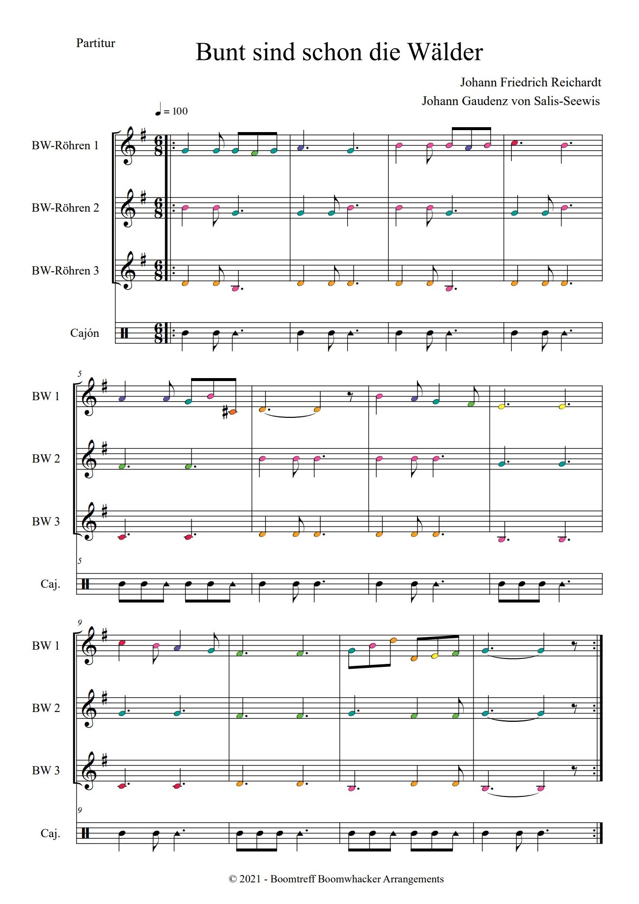 Bunt Sind Schon Die Wälder Noten Bunt sind schon die Wälder Noten und Text - Boomtreff
