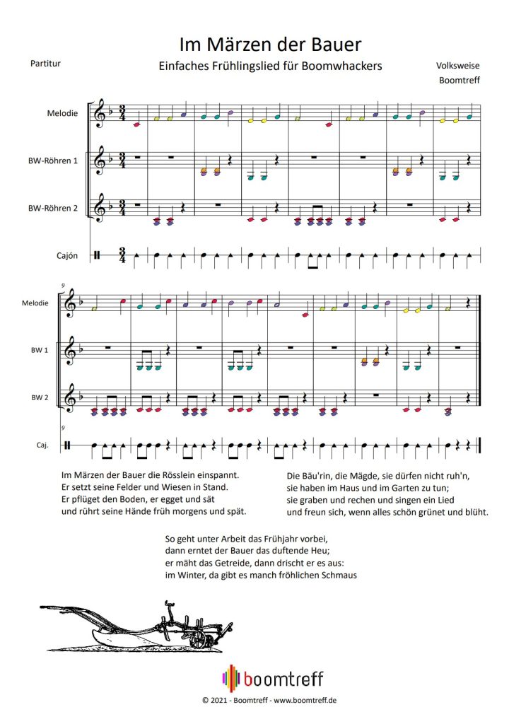 Im Märzen der Bauer Boomwhackers